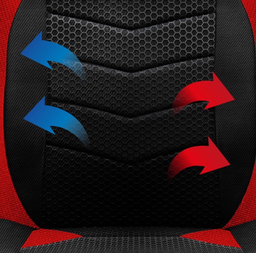 Huzaro FORCE 2.5 Red Mesh gaming-stol #9