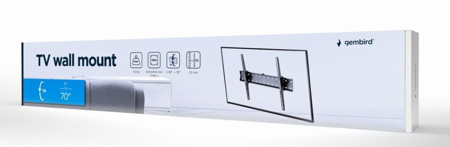 Gembird WM-70T-02 tv-beslag 177,8 cm (70