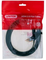 UNITEK HDMI CABLE 2.0 4K60HZ FLAT 3M C11063BK-3M HDMI-kabel 3 m HDMI Type A (Standard) Sort #1