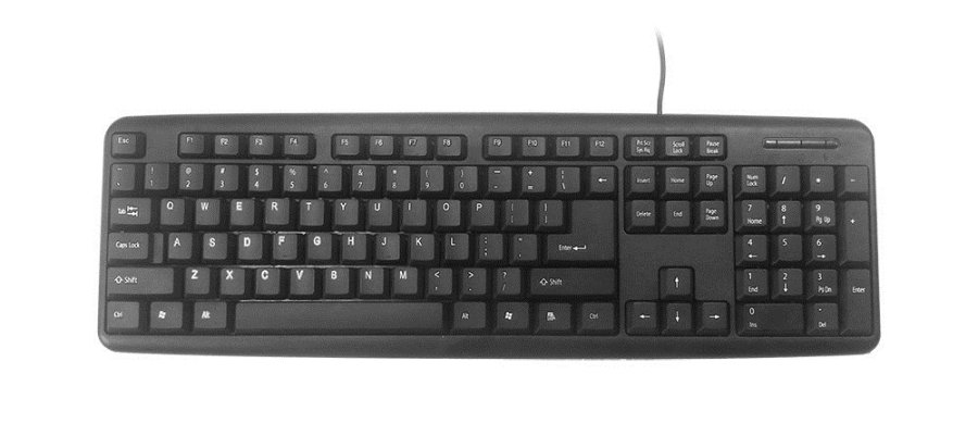 Gembird KB-U-103 tastatur USB US engelsk Sort #4