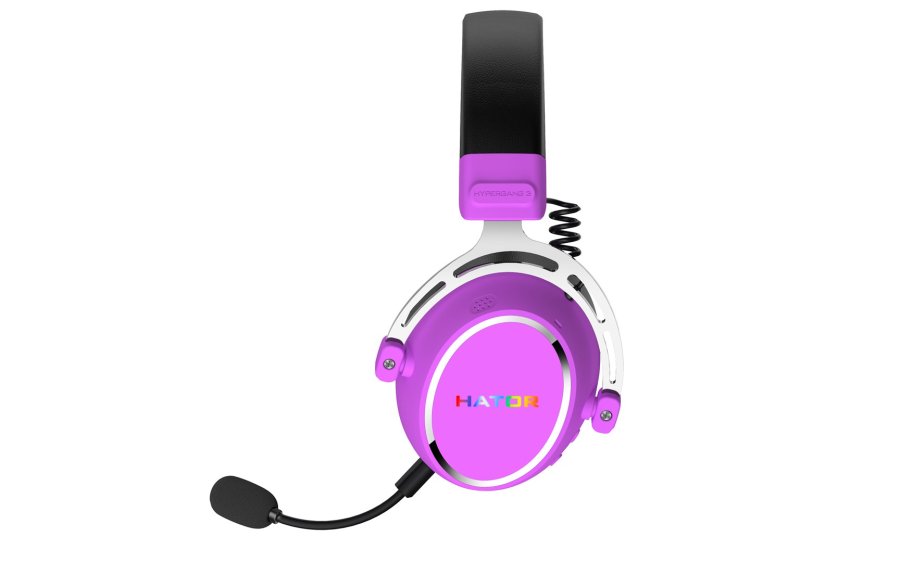 HATOR Hypergang 3 Wireless Headset Tr�dl�s Spil USB Type-C / USB Type-A Bluetooth Violet #5