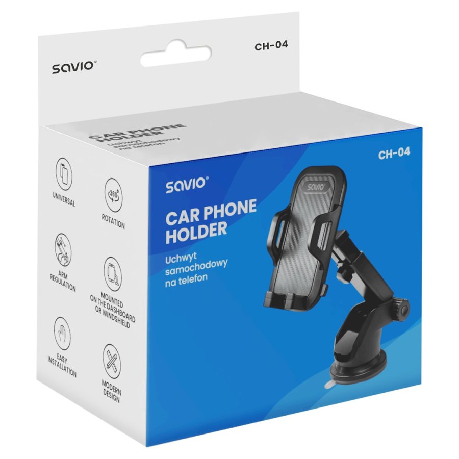 SAVIO CH-04 Mobilholder til bil, til forruden #7