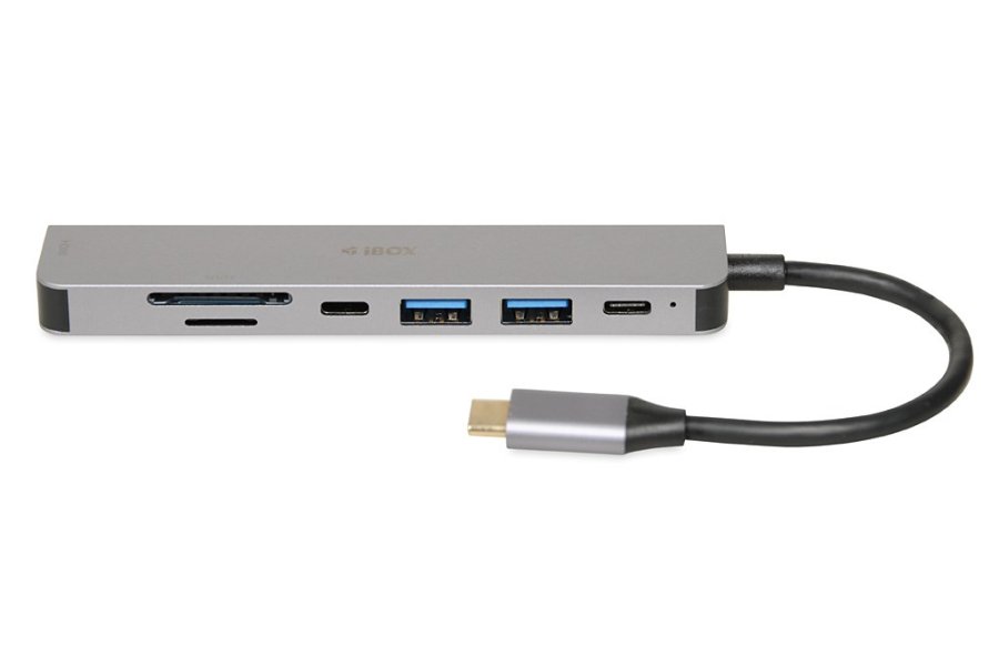 iBox IUH3SL4K interface hub USB Type-C 5000 Mbit/s Slv #5