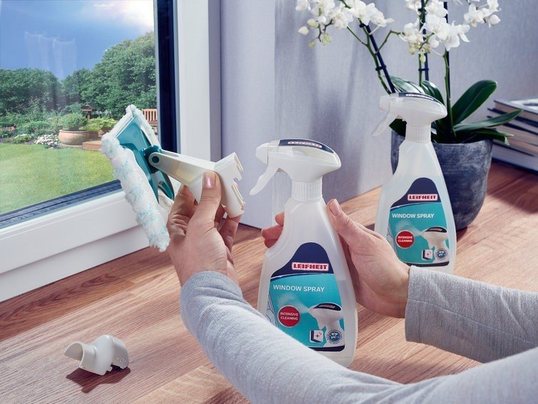 LEIFHEIT Dry&Clean elektrisk vinduespudser Bl�, Hvid #3