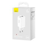 Baseus GaN5 Pro Universel Hvid Vekselstr�m, USB Hurtig opladning Indend�rs #3