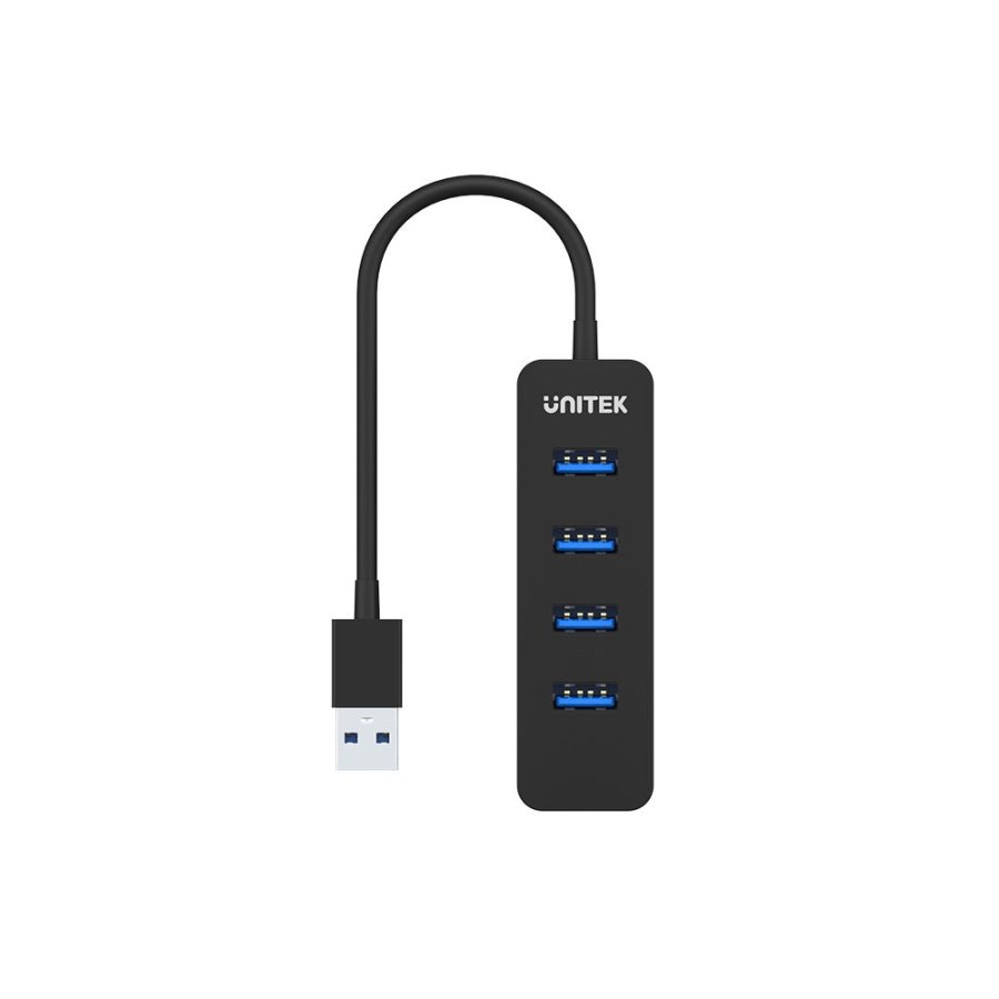 UNITEK uHUB Q4 USB 3.2 Gen 1 (3.1 Gen 1) Type-A 5000 Mbit/s Sort #4