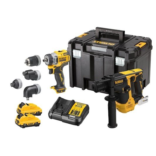DeWALT DCK2101L2T-QW elektrisk skruetrkker & slagbor Sort, Gul #1
