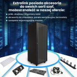 Extralink 37U 600X1000 STANDING RACKMOUNT CABINET BLACK Vgmonteret stativ Sort #4