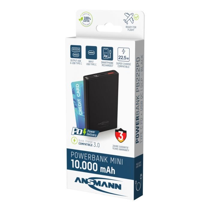 Ansmann 1700-0154 powerbank Lithium-Ion (Li-Ion) 10000 mAh Sort #10