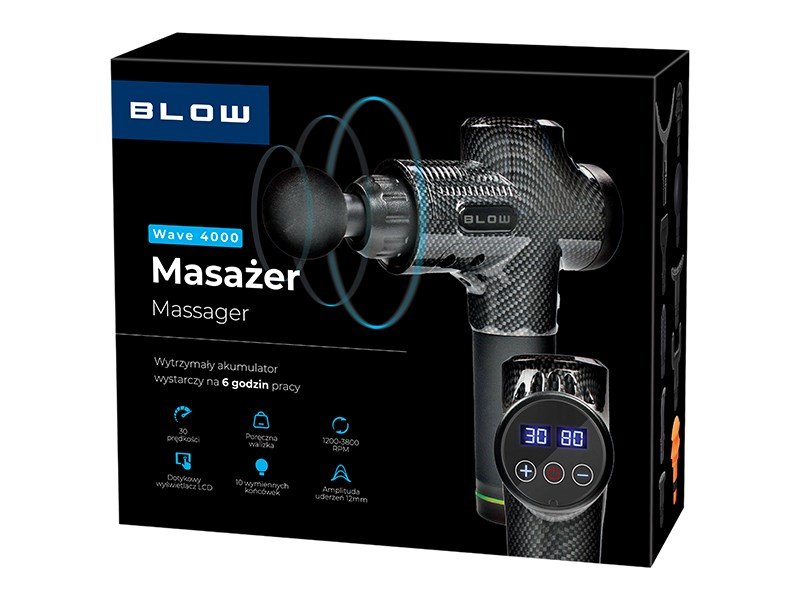 BLOW Wave 4000 massagepistol #7