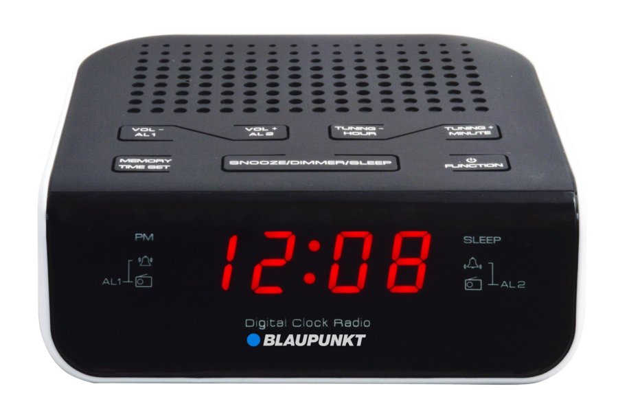Blaupunkt CR5WH radio Ur Sort, Hvid #1