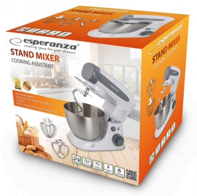 Esperanza EKM024 rremaskine og mikser Bordmixer 800 W Gr #3