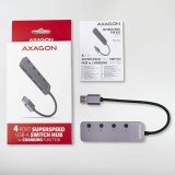Axagon HUE-MSA Superspeed USB-A Switch Hub 4x USB 3.0 aktiv - 20cm schwarz USB 3.2 Gen 1 (3.1 Gen 1) Type-A 5000 Mbit/s Gr #7