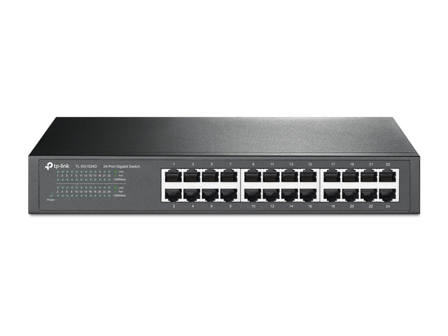 TP-Link TL-SG1024D netv�rksswitch Ikke administreret Gigabit Ethernet (10/100/1000) Gr� #1