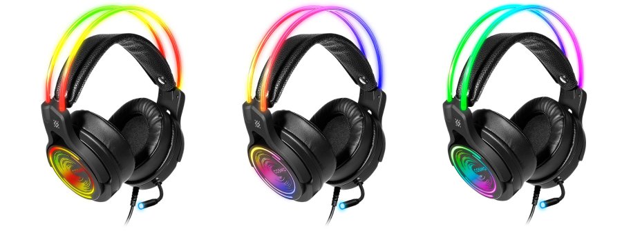 Defender Cosmo Pro Headset Ledningsf�rt Spil Sort #4