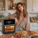 GreenBlue AIR FRYER fedtfri frituregryde, kraftig 1800 W, 10 l kapacitet, 8 programmer, tilbeh�r, timer, GB950 #4