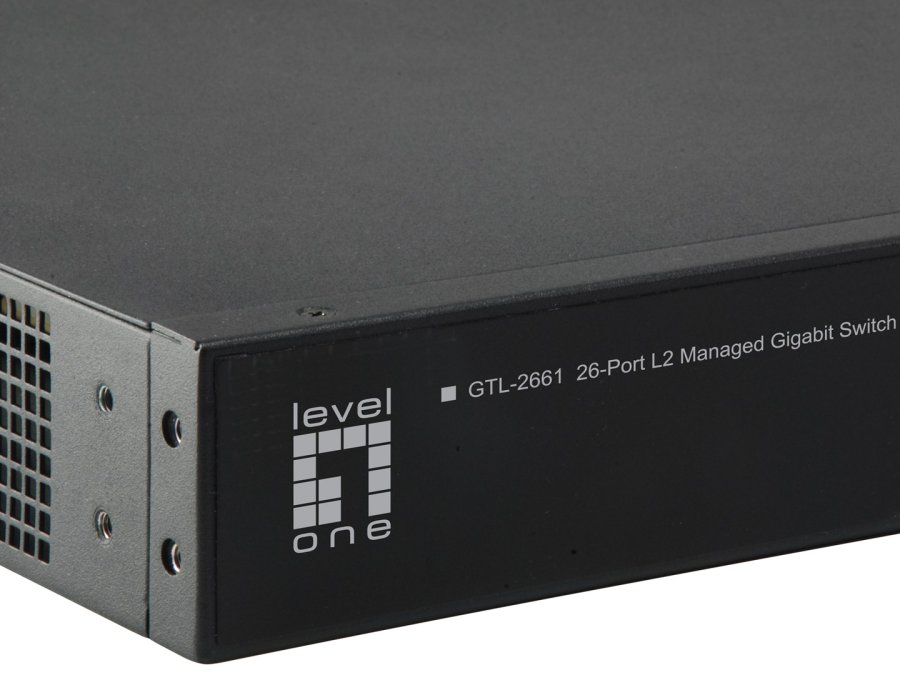 LevelOne GTL-2661 netv�rksswitch Administreret L2 Gigabit Ethernet (10/100/1000) Sort #3