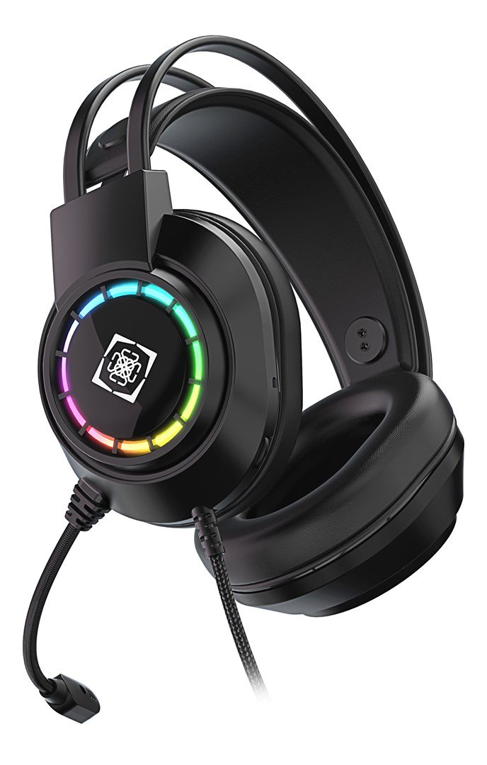 Deltaco Gaming DH220 USB Stereo Gaming Headset, RGB, Black #6