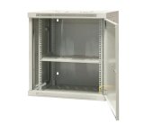 EMITERNET Single wall-mounted cabinet 19'' 12U, full sheet metal door, 600�450�635mm width/depth/height. EM/AP6412-B #2