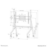 Neomounts FL50-525WH1 multimedie vogn & stand Hvid Fladt panel Multimedie trolley #16