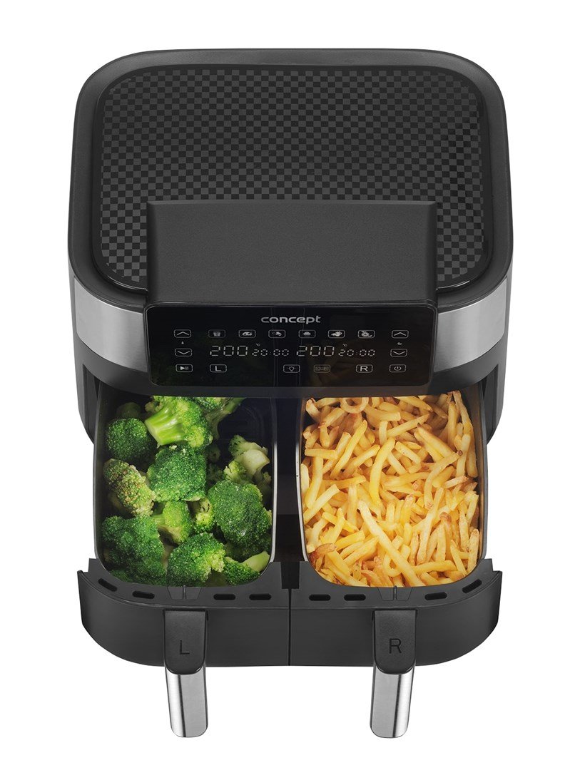 Air Fryer fedtfri dobbeltfryser 8L FR8000 Sort, Slv #11