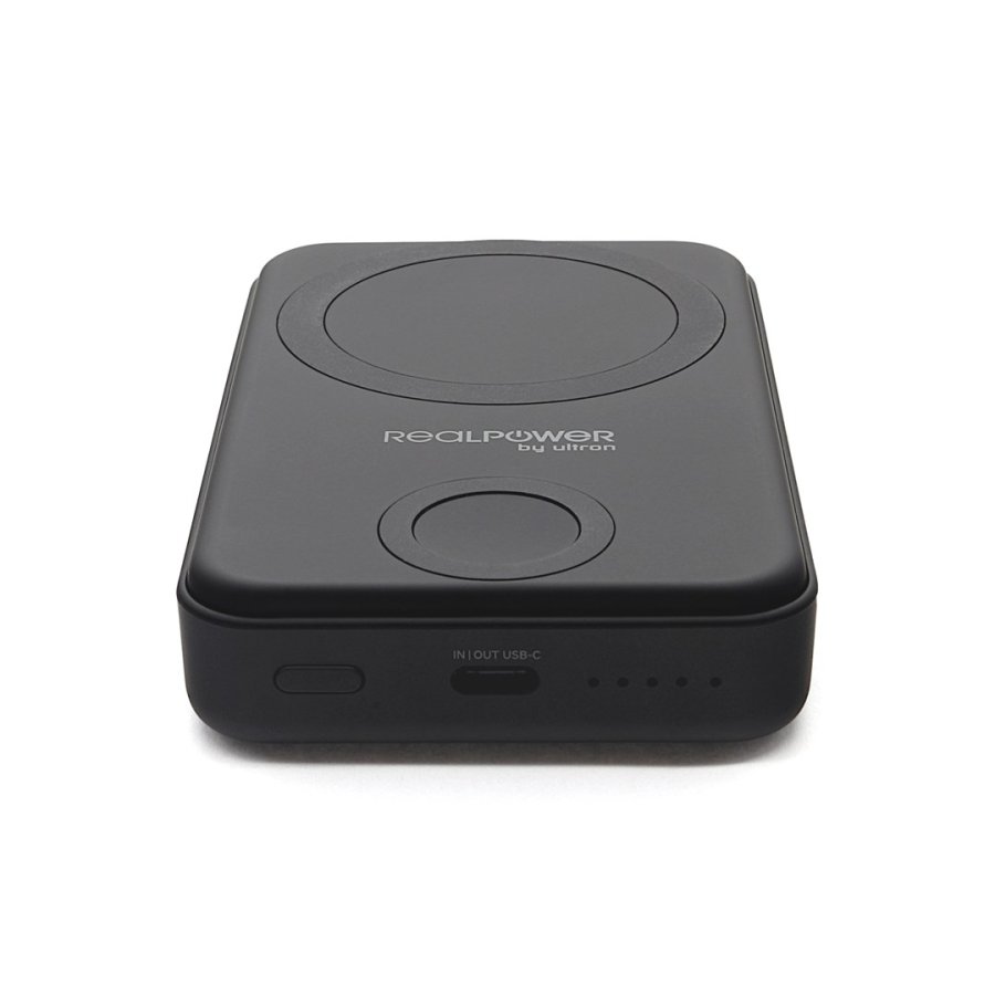 RealPower 444408 powerbank 10000 mAh Tr�dl�s opladning Sort #3