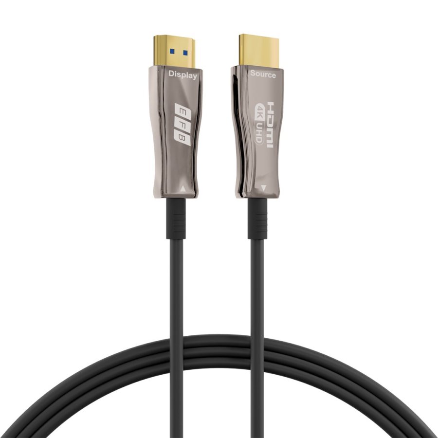 EFB Elektronik HDMI-20-00008 HDMI-kabel 20 m HDMI Type A (Standard) Sort, Rustfrit st�l #1
