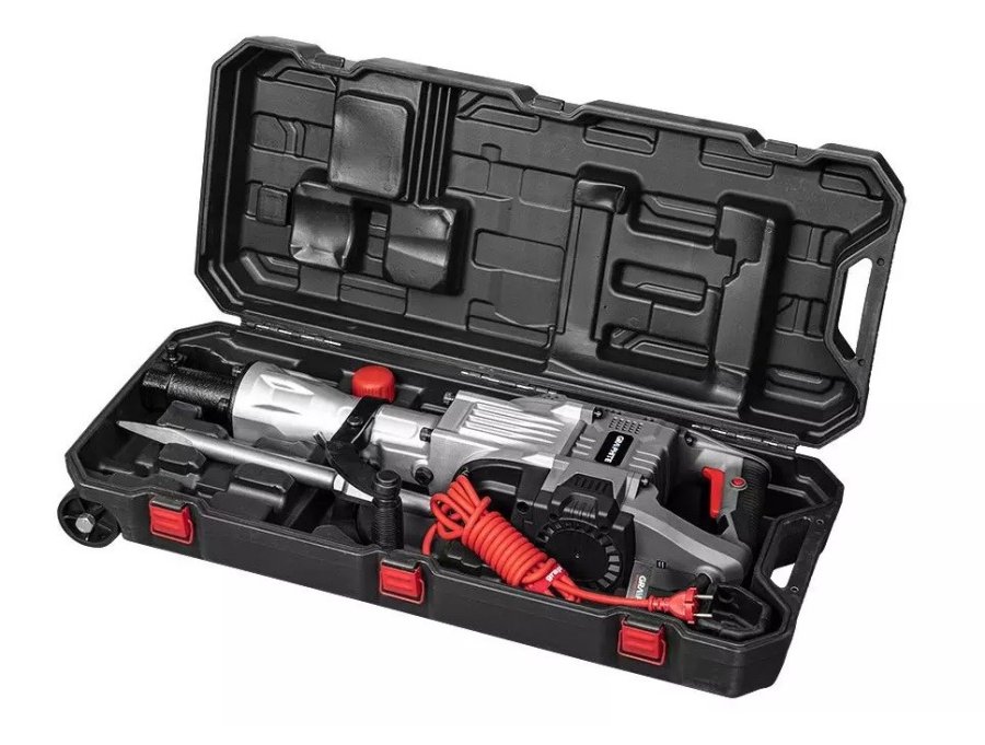 Nedbrydningshammer 1700W Graphite sekskantet borepatron 30mm med bretaske #7