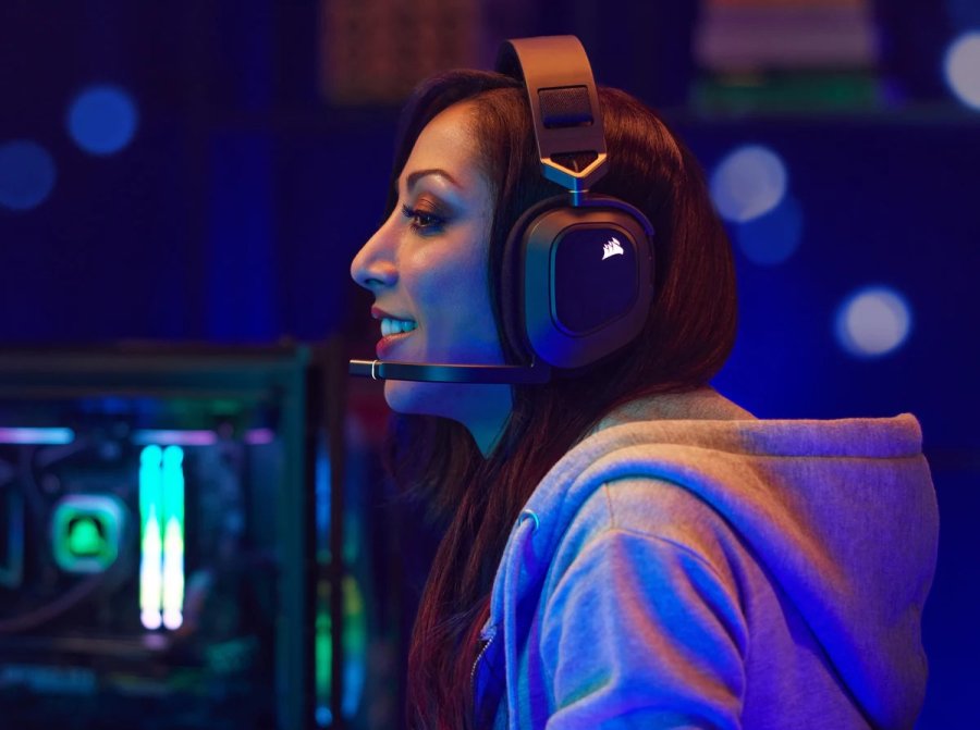 Corsair HS80 RGB Headset Trdls Spil Sort #13