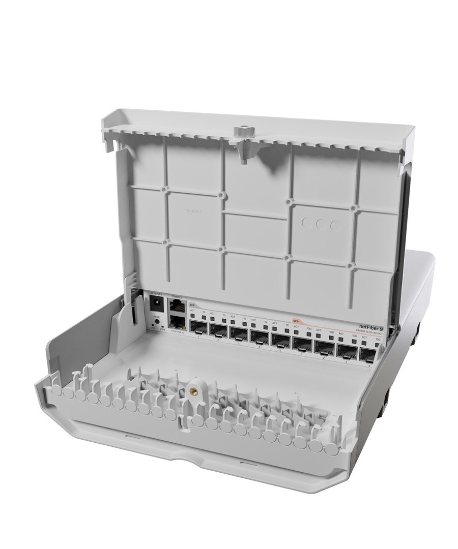 Mikrotik netFiber 9 Gigabit Ethernet (10/100/1000) Str�m over Ethernet (PoE) Hvid #1