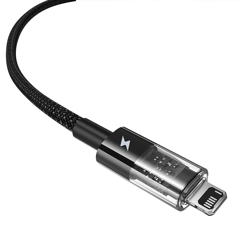 Baseus Gem USB til IP 2.4A hurtigopladningskabel 2 m Sort #3