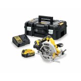 DeWALT DCS570P2-QW transportabel rundsav 18,4 cm Slv, Gul 5500 rpm #1
