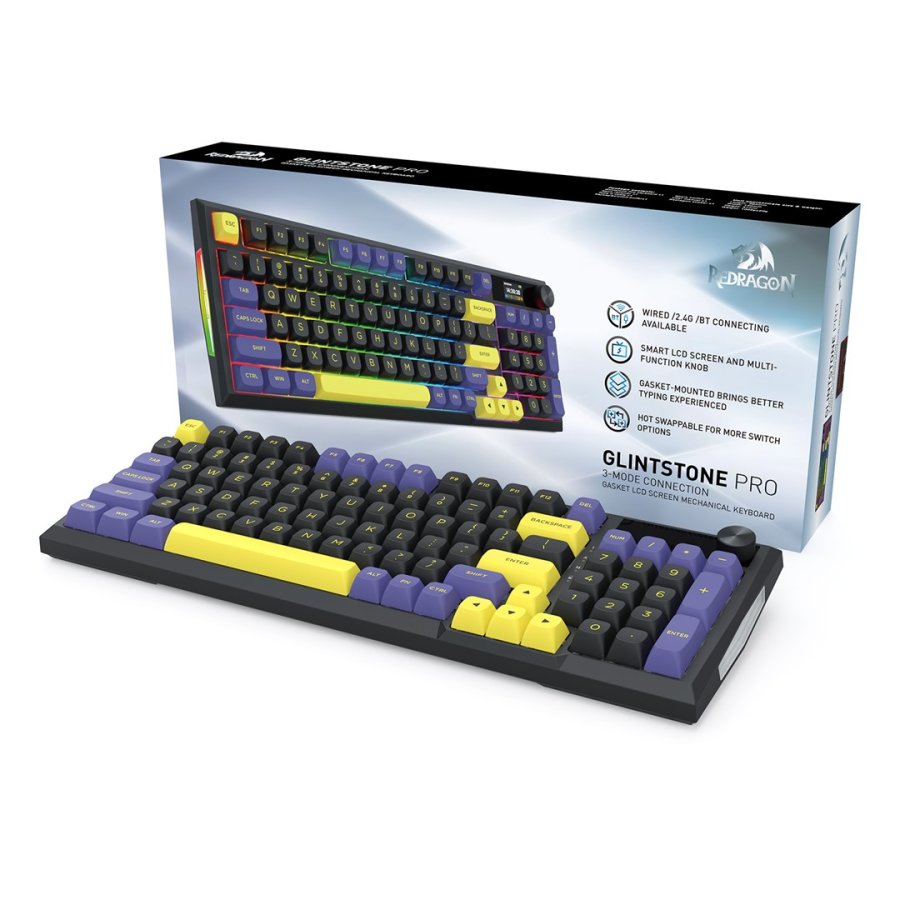 REDRAGON Glintstone K725LBY-RGB-PRO tastatur Sort #11
