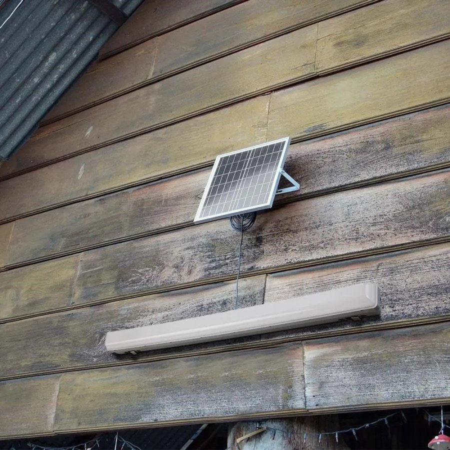 Hermetisk armatur V-TAC VT-120018 solenergi 120cm 18W IP65 3000K-4000K-6400K 1000lm (SKU 6500) Hvid #3