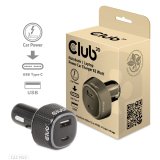 CLUB3D CAC-1922 oplader til mobil enhed Laptop Sort Cigart�nder Automatisk #1