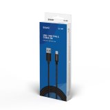 Savio CL-129 USB-kabel 2 m USB 2.0 USB A USB C Sort #4