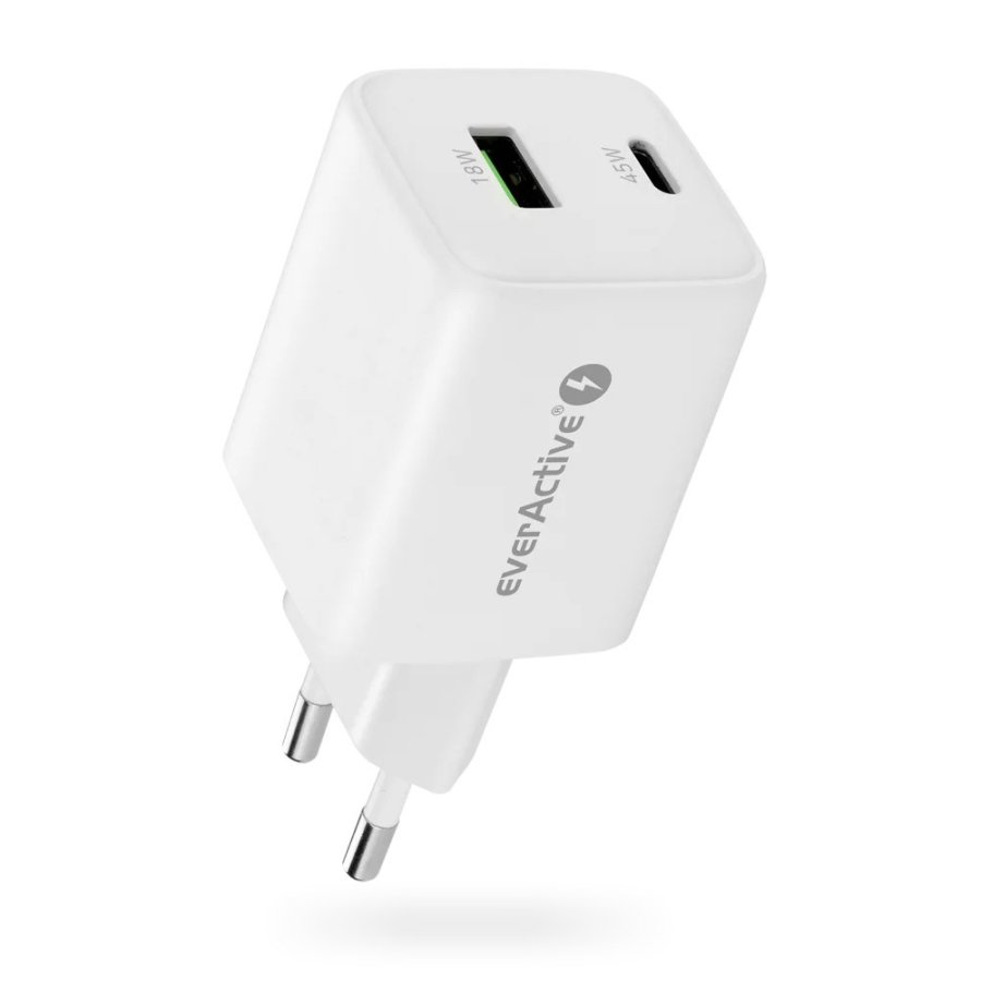 Charger 1 x USB Quick Charge 4.0, 1 x USB-C 45W white #1