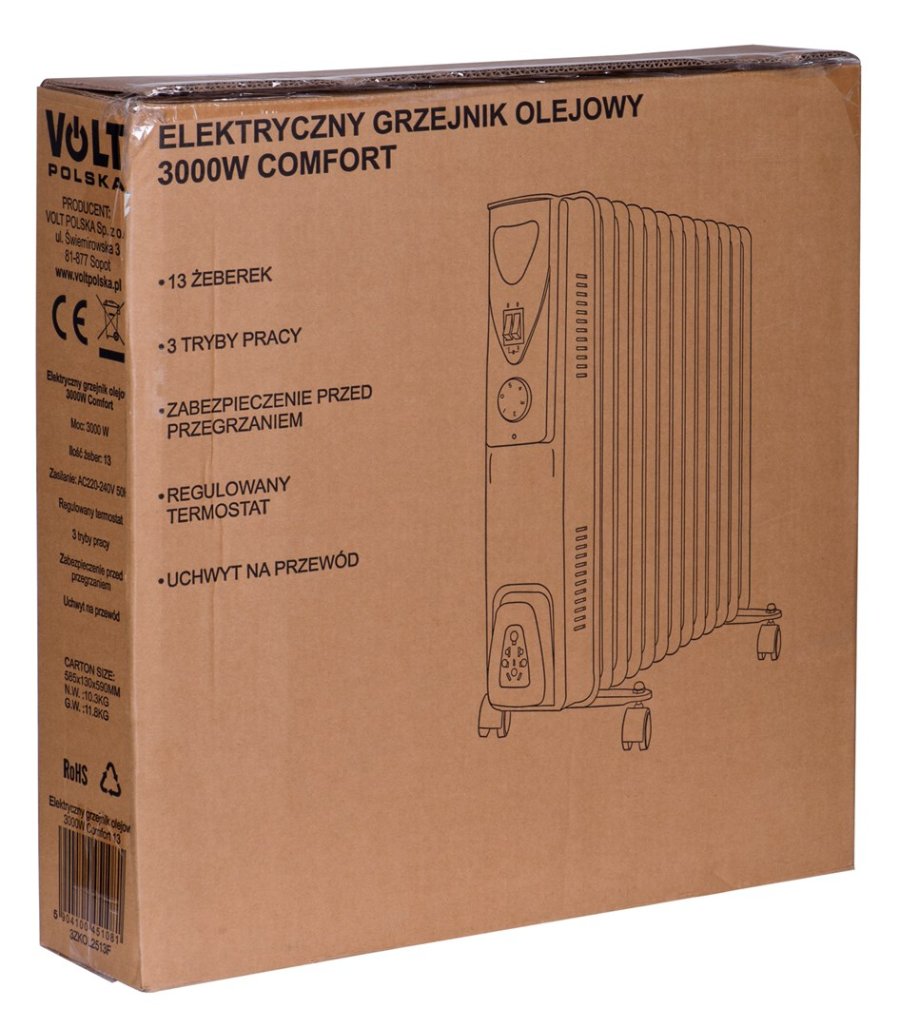 Elektrisk olievarmer 3000W Comfort 13 #11