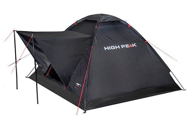 High Peak Beaver 3 Sort, Rd Pyramidetelt #1