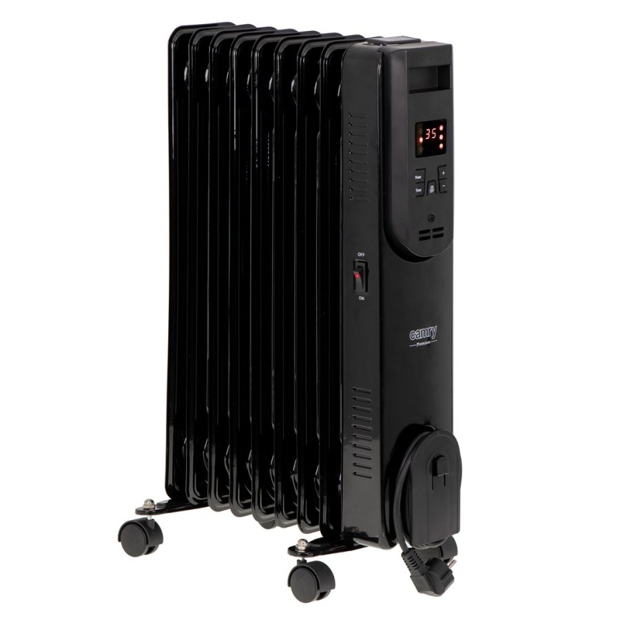 Camry | Heater | CR 7810 | Oil Filled Radiator | 2000 W | Number of power levels 3 | Black #5
