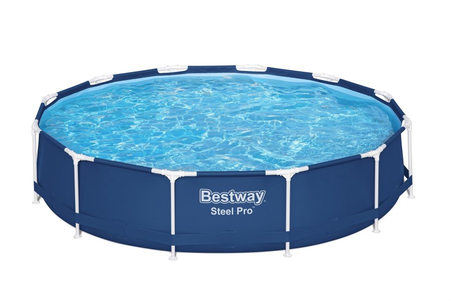 Bestway 56706 / 23 swimmingpool til over jorden Indrammet pool Rund 6473 L Bl� #1