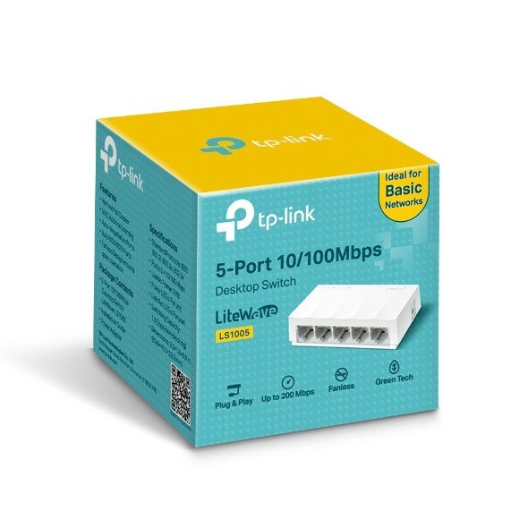 TP-Link LS1005 netv�rksswitch Ikke administreret Fast Ethernet (10/100) Hvid #5