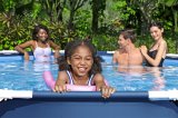 Bestway 56706 / 23 swimmingpool til over jorden Indrammet pool Rund 6473 L Bl� #10