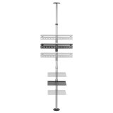 Teleskopisk tv-holder, lofts-/gulvstativ med hylde Maclean MC-791N 37