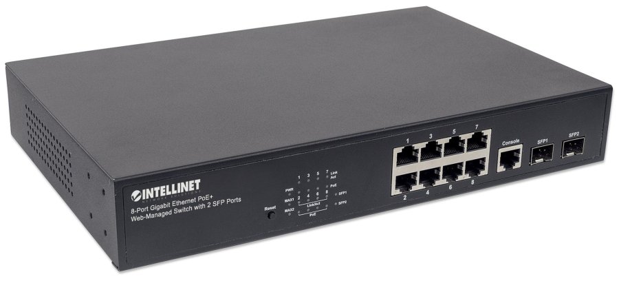 Intellinet 561167 netvrksswitch Administreret Gigabit Ethernet (10/100/1000) Strm over Ethernet (PoE) Sort #4