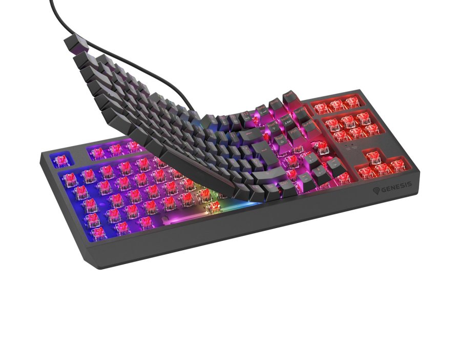 GENESIS Thor 230 TKL tastatur Spil USB QWERTY Spansk Sort #6