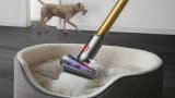 Dyson V12 Detect Slim Absolute 2-i-1 stangstvsuger Batteri Dry HEPA Posels Guld #4