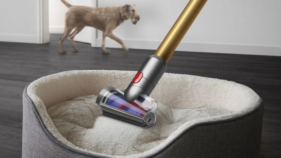 Dyson V12 Detect Slim Absolute 2-i-1 stangstvsuger Batteri Dry HEPA Posels Guld #4
