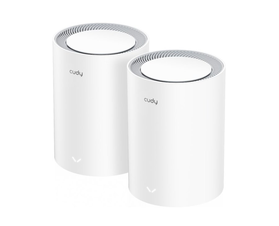 Cudy M3000 2-PACK mesh Wi-Fi-system Dual-band (2,4 GHz / 5 GHz) Wi-Fi 6 (802.11ax) Gr�, Hvid 1 Intern #1