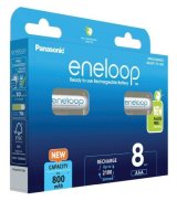 Genopladelige batterier PANASONIC ENELOOP AAA 800 mAh 8 szt (BK-4MCDE/8HH) #1